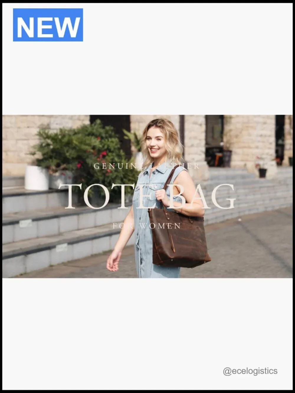 Genuine Leather Tote Bag Women Work Purse Laptop Crossbody Satchel